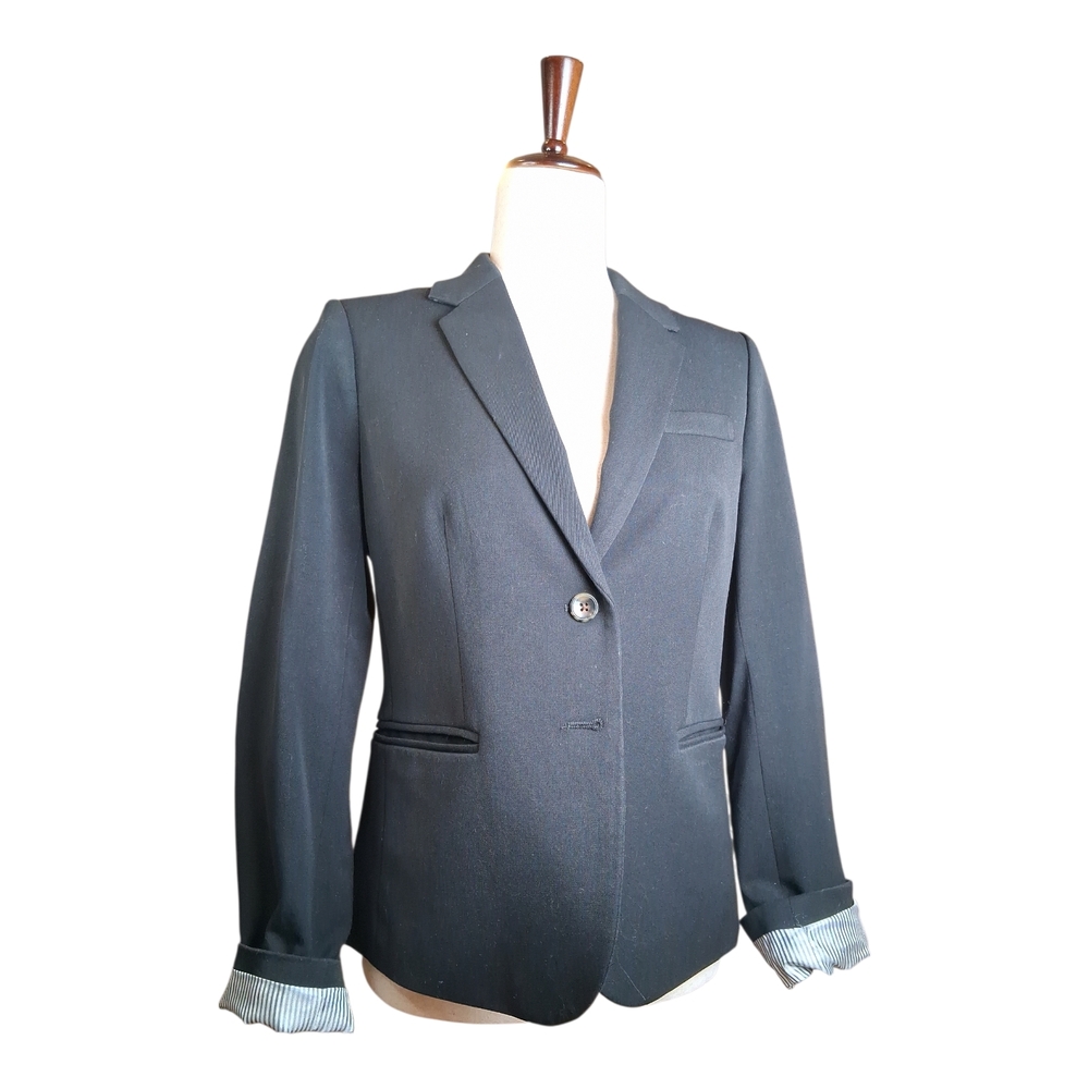 J.CREW Women's Black Suit Jacket Blazer Size S